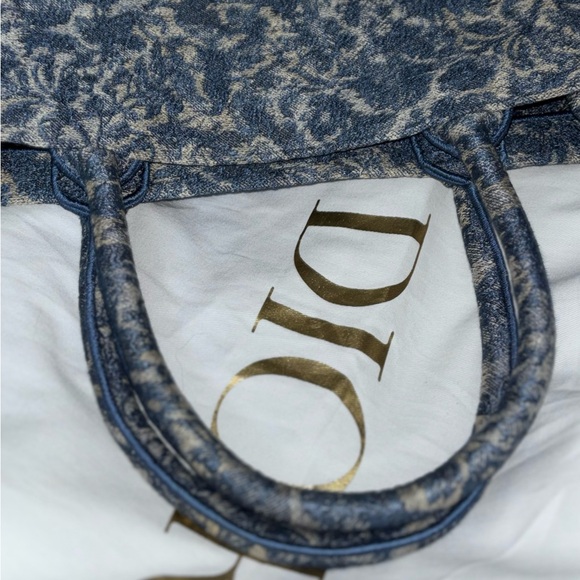 Dior Large Book Tote Brocart Embroidery With Denim Effect - Picture 5 of 12